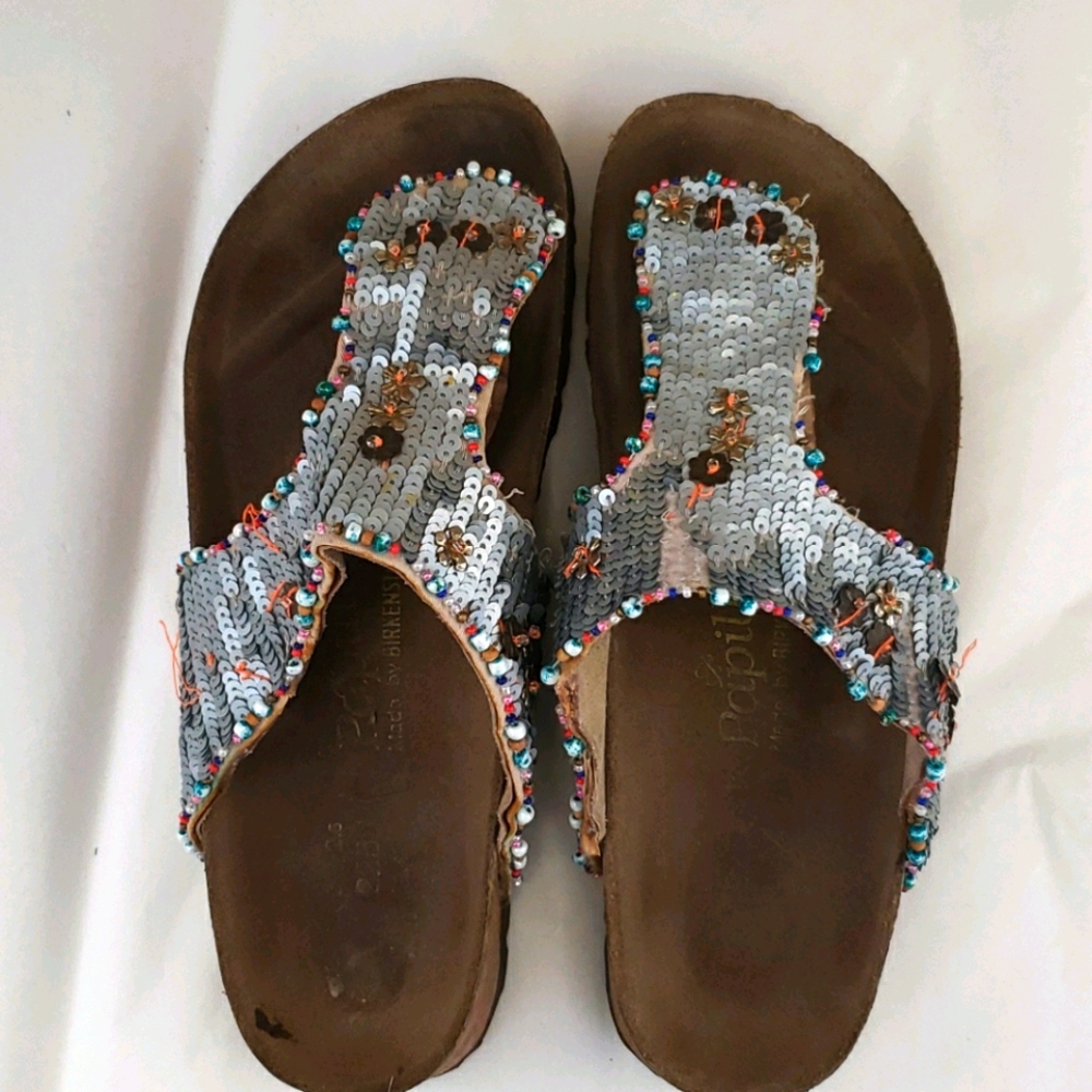 Sequin Papillon Birkenstocks